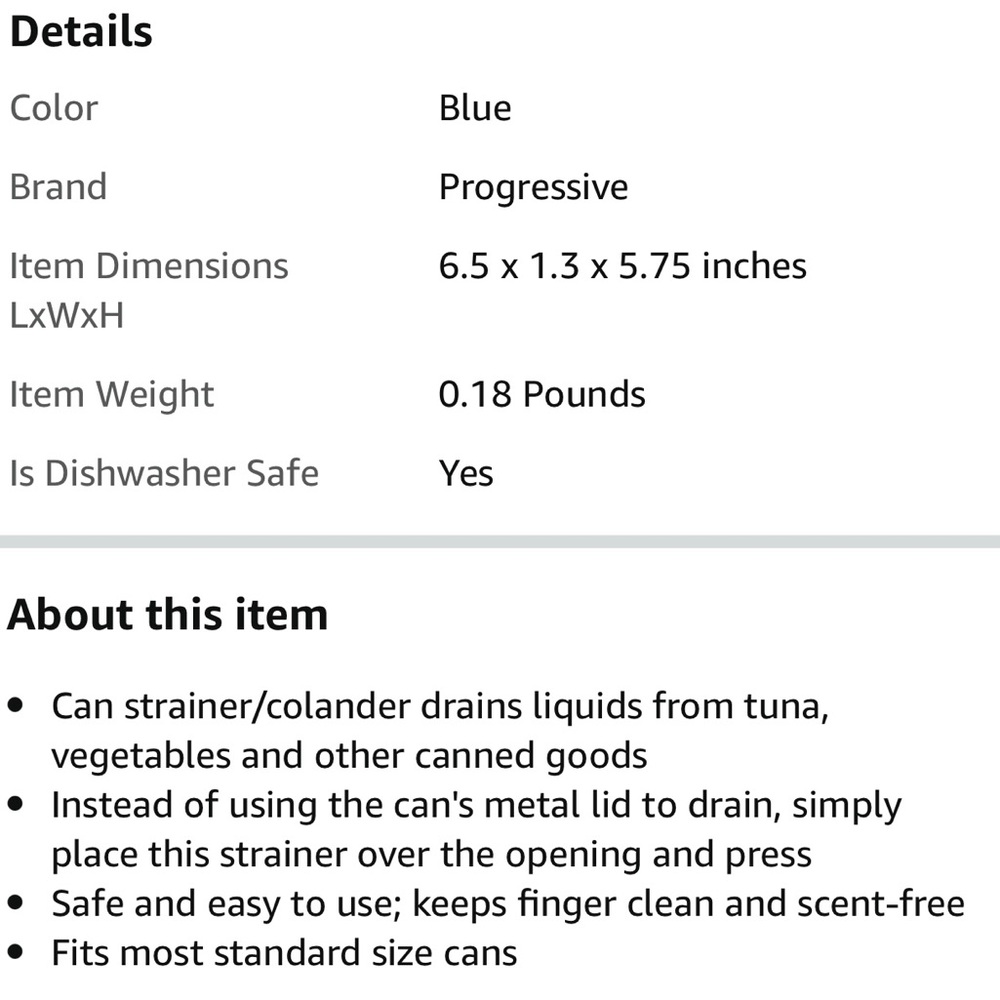 Progressive plastic can strainer - Picture 2 of 6